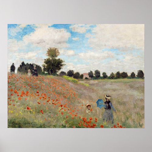 Claude Monet _ Poppy Field Poster