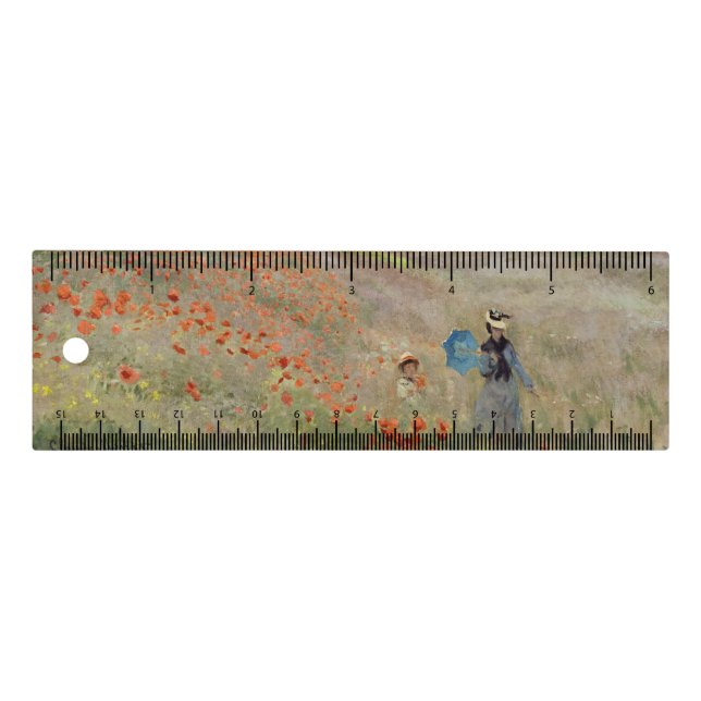 Claude Monet - Poppy Field Ruler (Front)