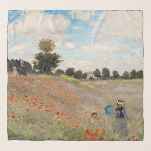 Claude Monet _ Poppy Field Scarf