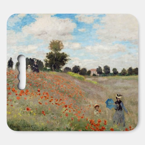 Claude Monet _ Poppy Field Seat Cushion