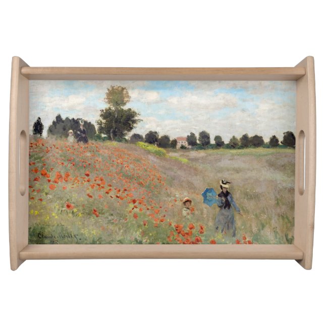 Claude Monet - Poppy Field Serving Tray (Front)
