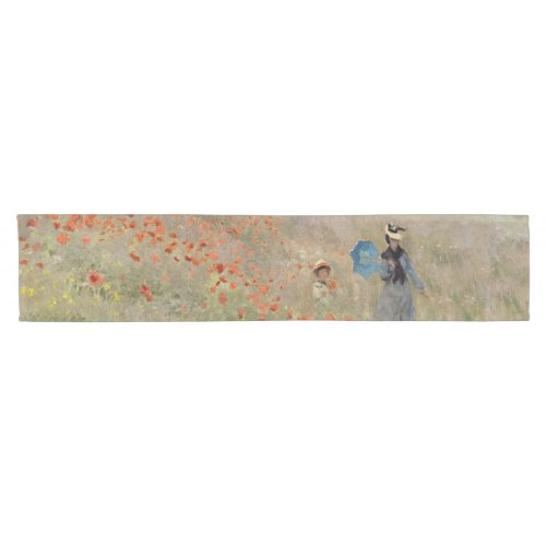 Claude Monet _ Poppy Field Short Table Runner