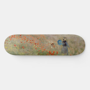 Claude Monet - Poppy Field Skateboard