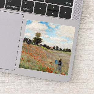 Claude Monet - Poppy Field Sticker