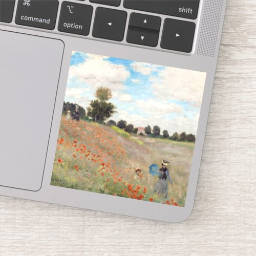 Claude Monet _ Poppy Field Sticker