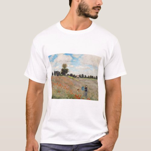 Claude Monet _ Poppy Field T_Shirt