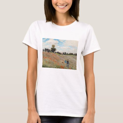 Claude Monet _ Poppy Field T_Shirt