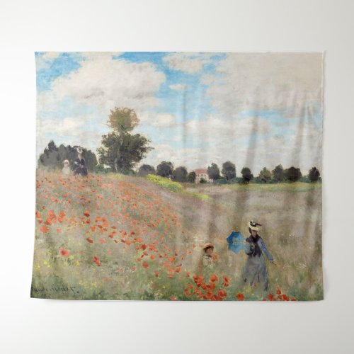 Claude Monet _ Poppy Field Tapestry