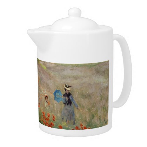 Claude Monet _ Poppy Field Teapot