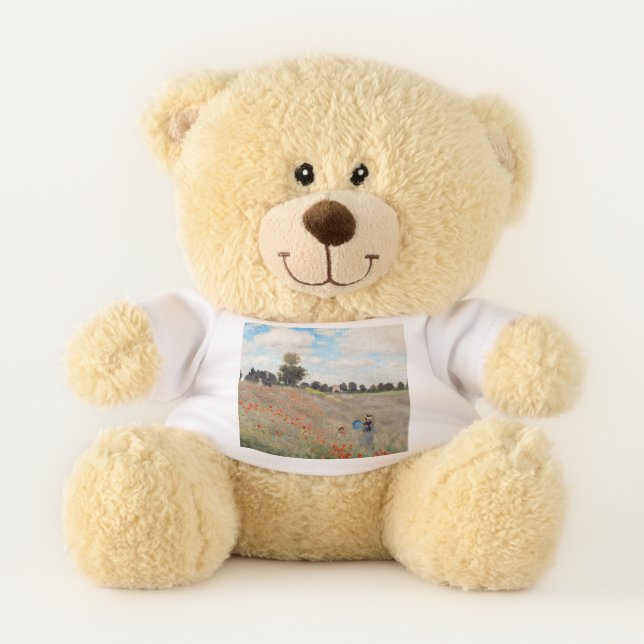 Claude Monet - Poppy Field Teddy Bear (Front)