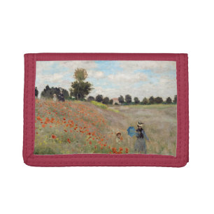 Claude Monet - Poppy Field Tri-fold Wallet