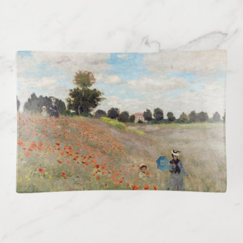 Claude Monet _ Poppy Field Trinket Tray