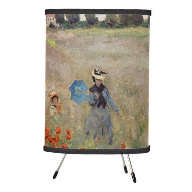 Claude Monet - Poppy Field Tripod Lamp (Right)