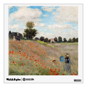 Claude Monet - Poppy Field Wall Decal