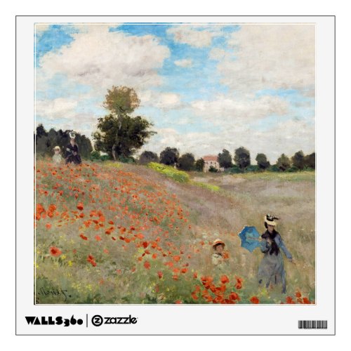 Claude Monet _ Poppy Field Wall Decal