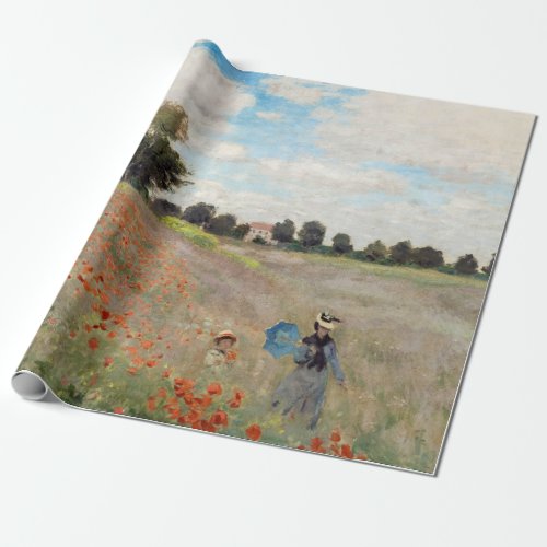 Claude Monet _ Poppy Field Wrapping Paper