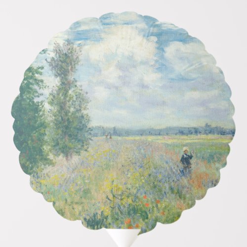Claude Monet _ Poppy Fields near Argenteuil 1875 Balloon