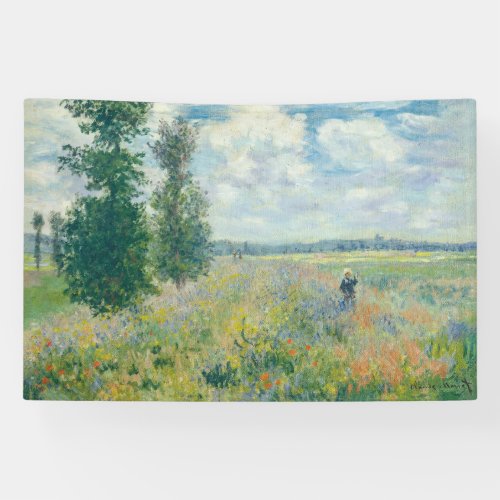 Claude Monet _ Poppy Fields near Argenteuil 1875 Banner