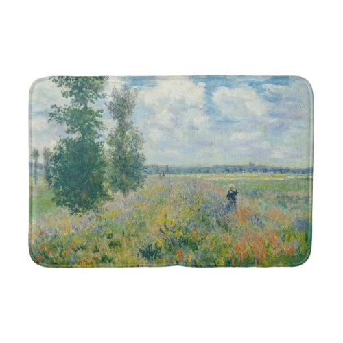 Claude Monet _ Poppy Fields near Argenteuil 1875 Bath Mat