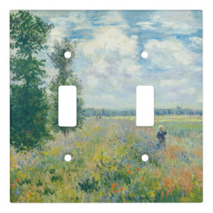 Claude Monet - Poppy Fields near Argenteuil (1875) Light Switch Cover