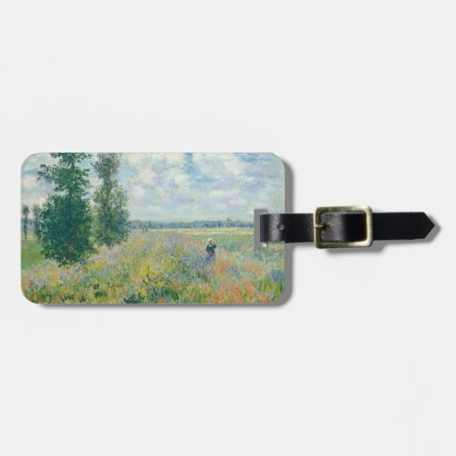 Claude Monet _ Poppy Fields near Argenteuil 1875 Luggage Tag