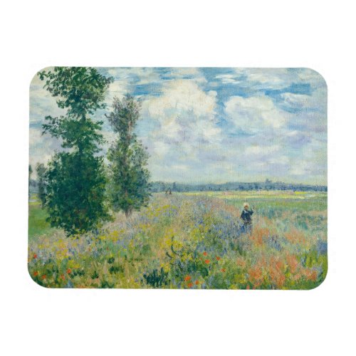 Claude Monet _ Poppy Fields near Argenteuil 1875 Magnet