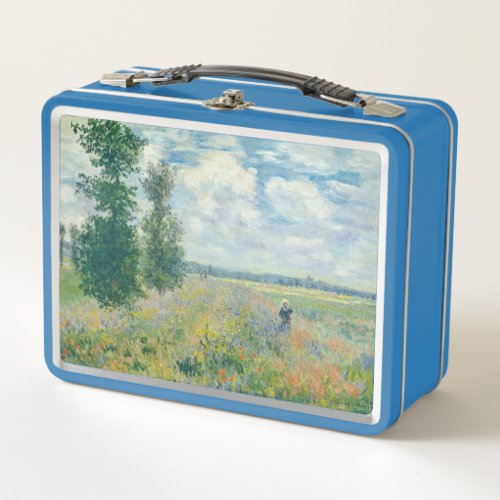 Claude Monet _ Poppy Fields near Argenteuil 1875 Metal Lunch Box