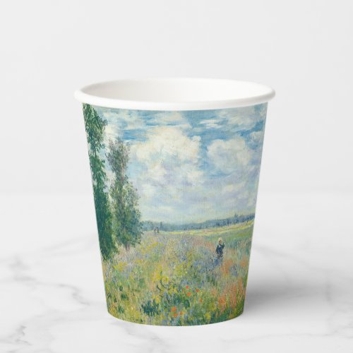Claude Monet _ Poppy Fields near Argenteuil 1875 Paper Cups