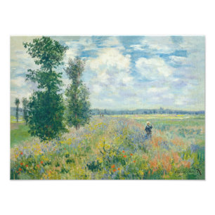 Claude Monet - Poppy Fields near Argenteuil (1875) Photo Print