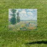Claude Monet - Poppy Fields near Argenteuil (1875) Sign<br><div class="desc">Poppy Fields near Argenteuil - Claude Monet,  Oil on canvas,  1875</div>
