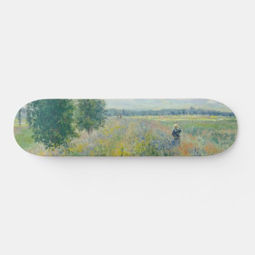 Claude Monet _ Poppy Fields near Argenteuil 1875 Skateboard