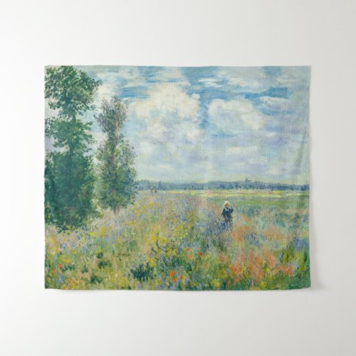 Claude Monet _ Poppy Fields near Argenteuil 1875 Tapestry