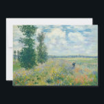 Claude Monet - Poppy Fields near Argenteuil (1875) Thank You Card<br><div class="desc">Poppy Fields near Argenteuil - Claude Monet,  Oil on canvas,  1875</div>