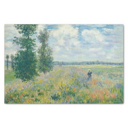 Claude Monet _ Poppy Fields near Argenteuil 1875 Tissue Paper