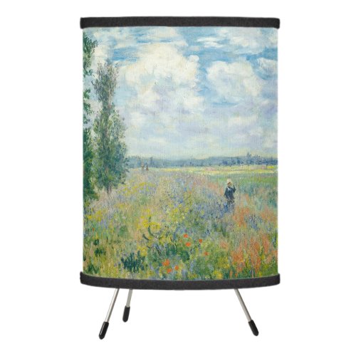 Claude Monet _ Poppy Fields near Argenteuil 1875 Tripod Lamp