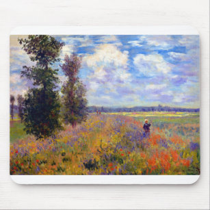 Claude Monet Poppy Fields near Argenteuil Mouse Pad