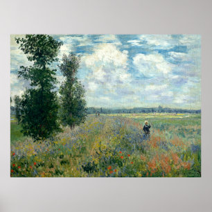 Claude Monet Poppy Fields Poster