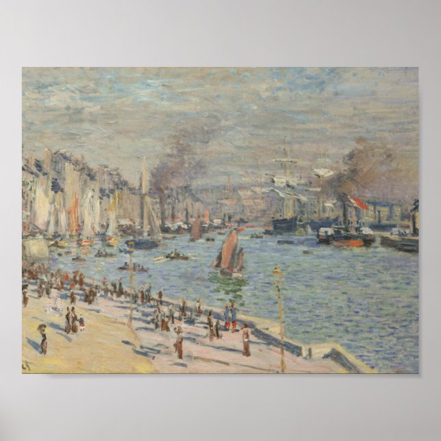 Claude Monet - Port of Le Havre Poster (Front)