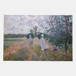 Claude Monet - Promenade near Argenteuil Doormat