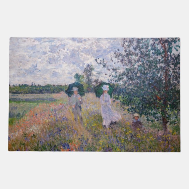 Claude Monet - Promenade near Argenteuil Doormat (Front)