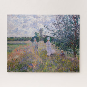 Claude Monet - Promenade near Argenteuil Jigsaw Puzzle