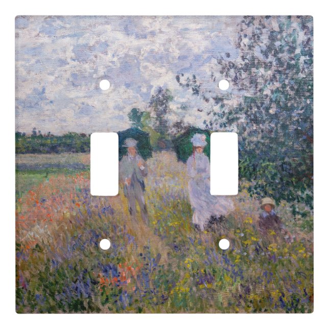 Claude Monet - Promenade near Argenteuil Light Switch Cover (Front)