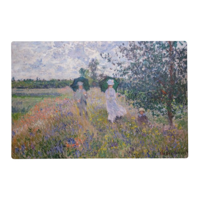 Claude Monet - Promenade near Argenteuil Placemat (Front)