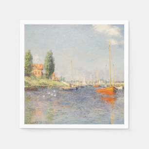 Claude Monet. Red Boats, Argenteuil Napkins