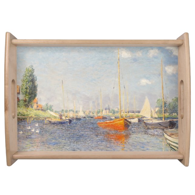 Claude Monet. Red Boats, Argenteuil Serving Tray (Front)