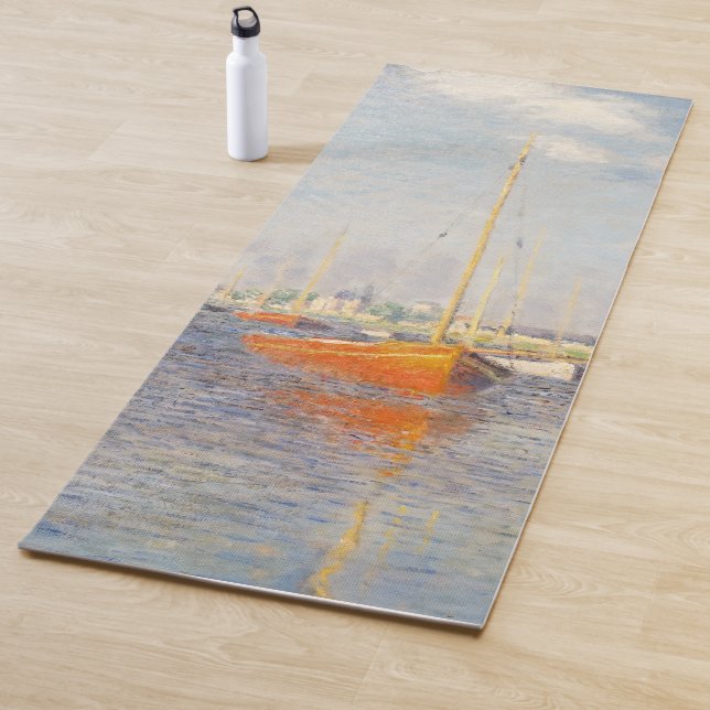 Claude Monet. Red Boats, Argenteuil Yoga Mat (In Situ)