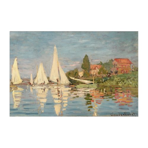 Claude Monet  Regatta at Argenteuil c1872 Acrylic Print