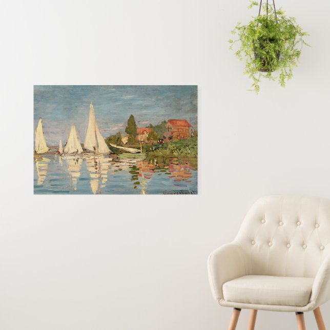 Claude Monet | Regatta at Argenteuil, c.1872 Foam Board (In Situ (Wall))