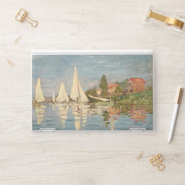 Claude Monet | Regatta at Argenteuil, c.1872 HP Laptop Skin (Desk)