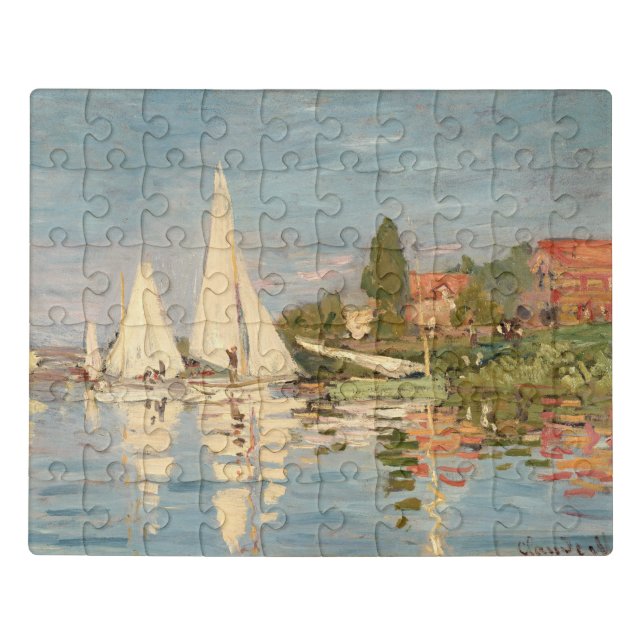 Claude Monet | Regatta at Argenteuil, c.1872 Jigsaw Puzzle (Puzzle Horizontal)